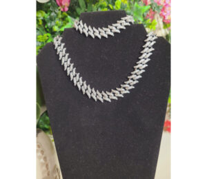 Affordable silver fashion jewelry set , do not change color