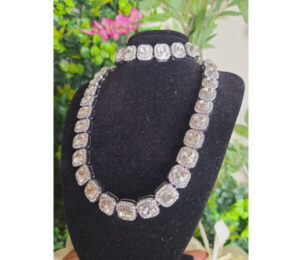 Affordable silver fashion jewelry set , do not change color